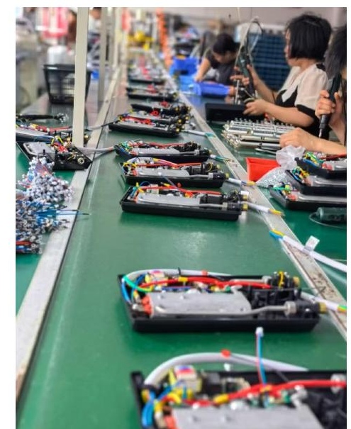 Water heater component assembly line