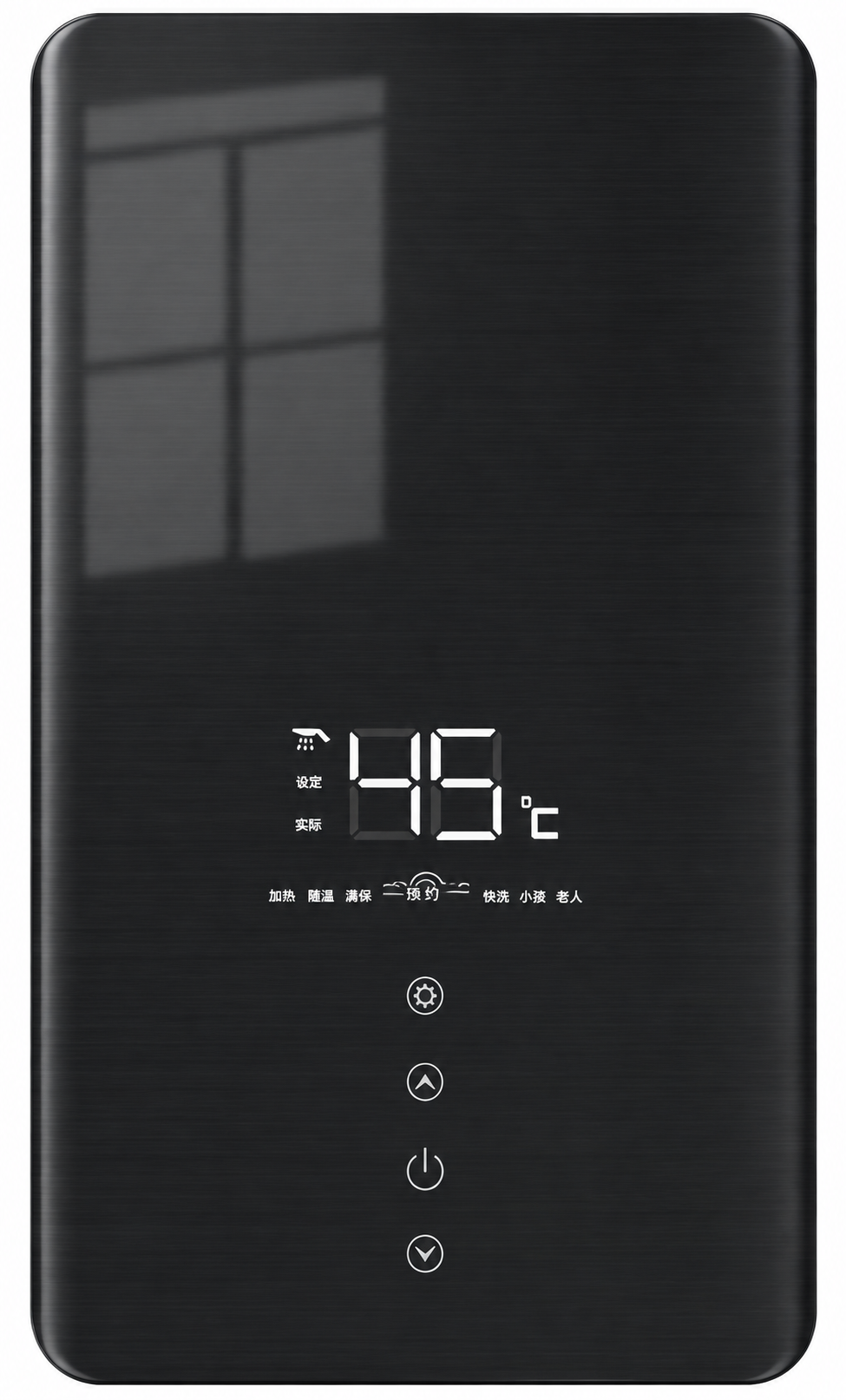 Rhua Curved glass instant electric water heater