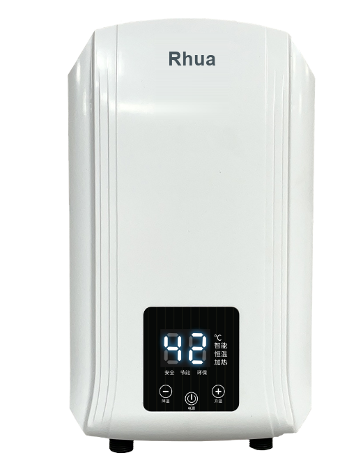 Rhua Textured white ABS instant electric water heater